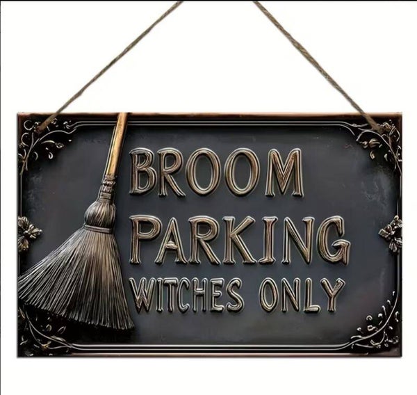 Schild Besen Parkplatz