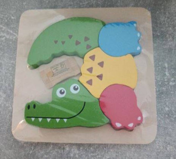 Kinder Holzpuzzle Krokodil