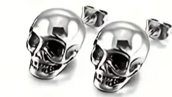 Ohrstecker Totenkopf