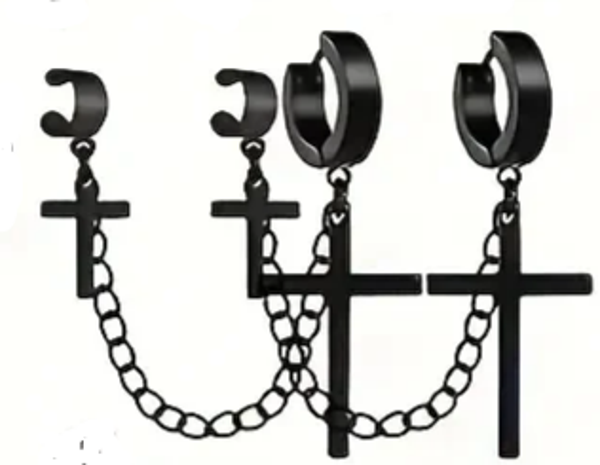 Ohrstecker 2 Kreuz