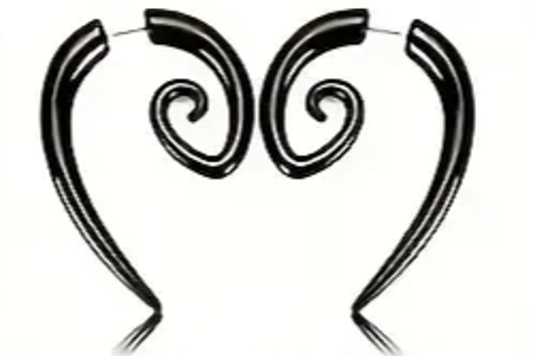 Ohrstecker Spirale