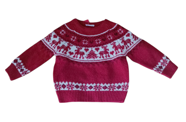 Kinder Weihnachts Pullover Rentier&Tanne