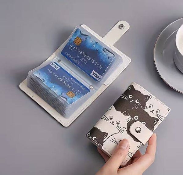 Pickup-Kartenhalter Brieftasche black&white Cats