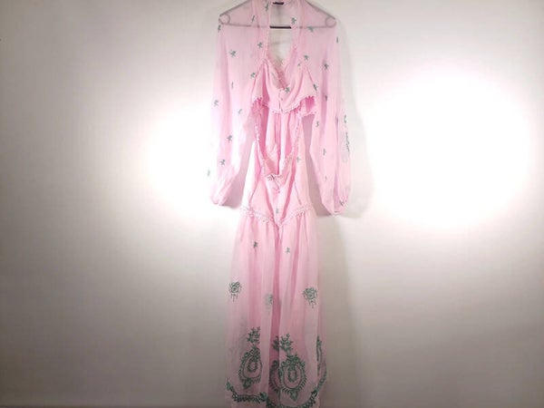 rosa grünes Kleid Asos