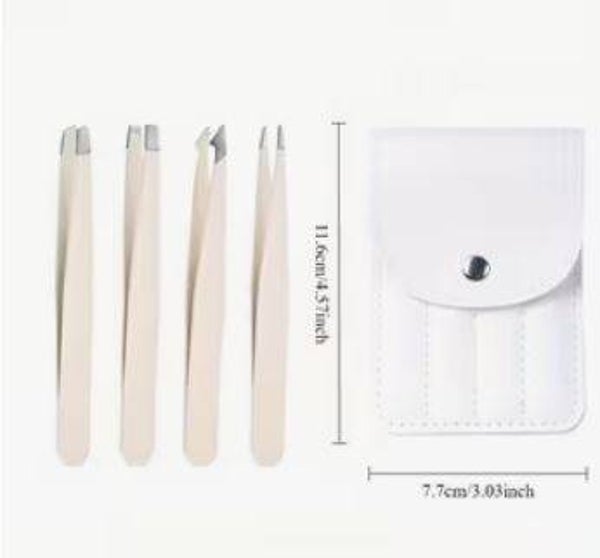 Pinzetten Set mit Etui