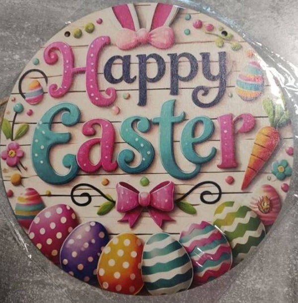 Schild Happy Easter