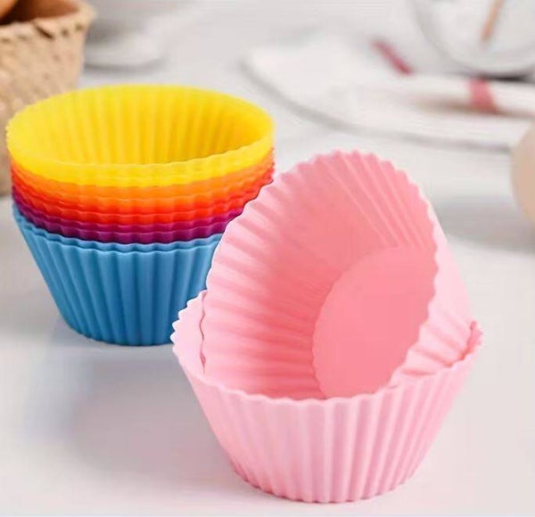 12er Set Silikon Muffinform rund