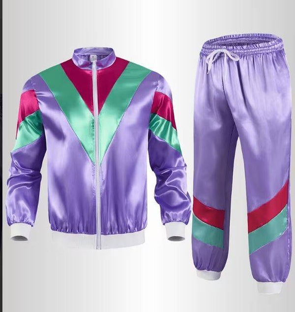 80er Disco Party Kostüm - Retro Jogginganzug