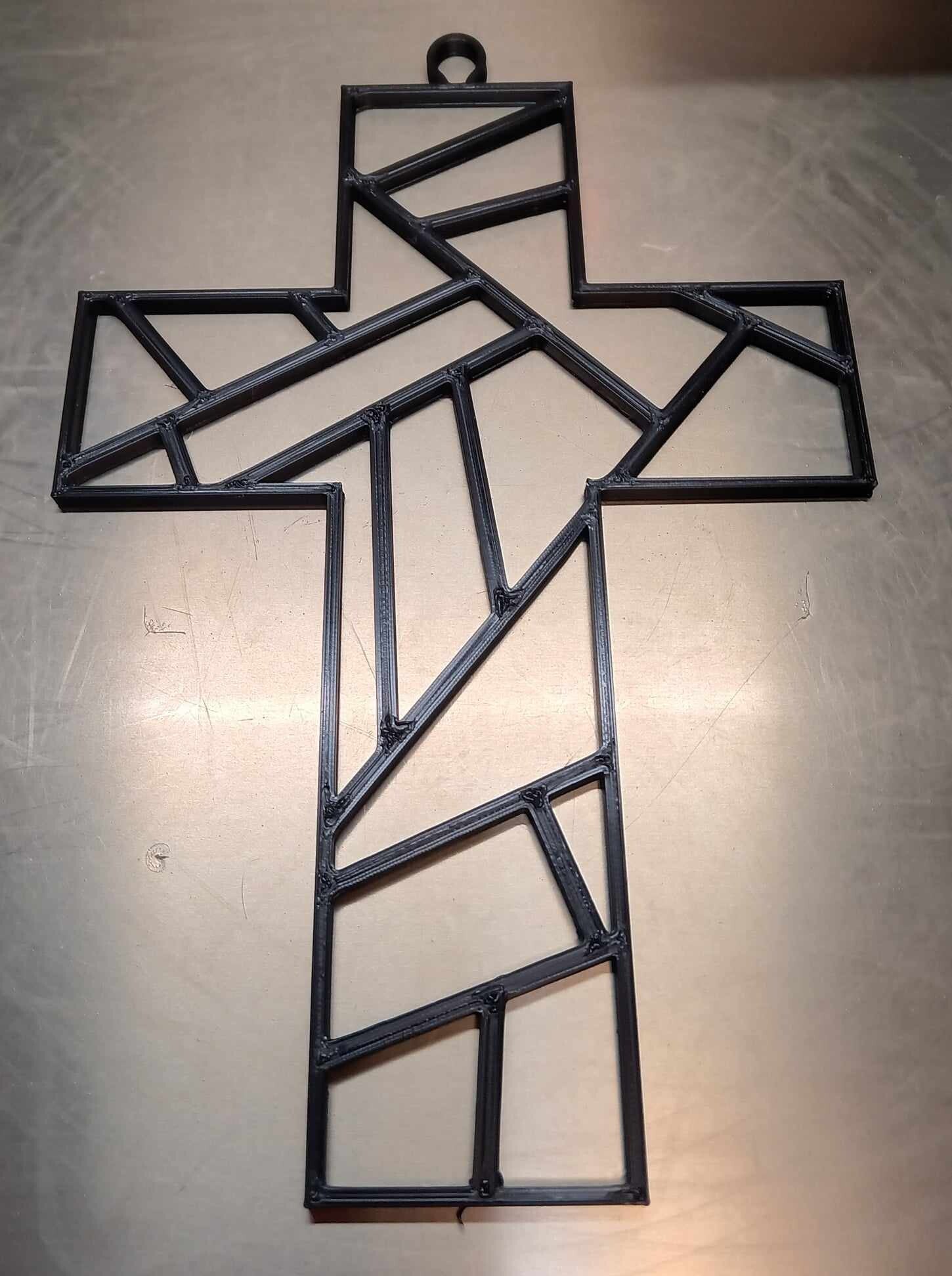 Suncatcher Resin Frame - Broken Glass Cross