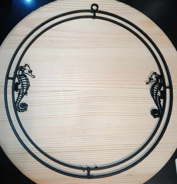 Sun Catcher Resin Frame - Sea Horse Frame