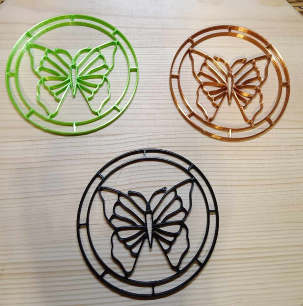 Coaster Resin Frame - Butterfly (Set of 4 for one price!)