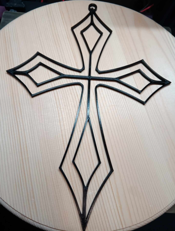 Sun Catcher Resin Frame - Cross