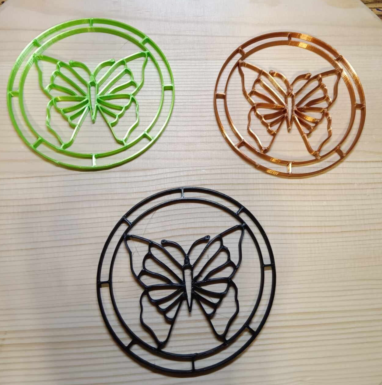 Coaster Resin Frame - Butterfly (Set of 4 for one price!)