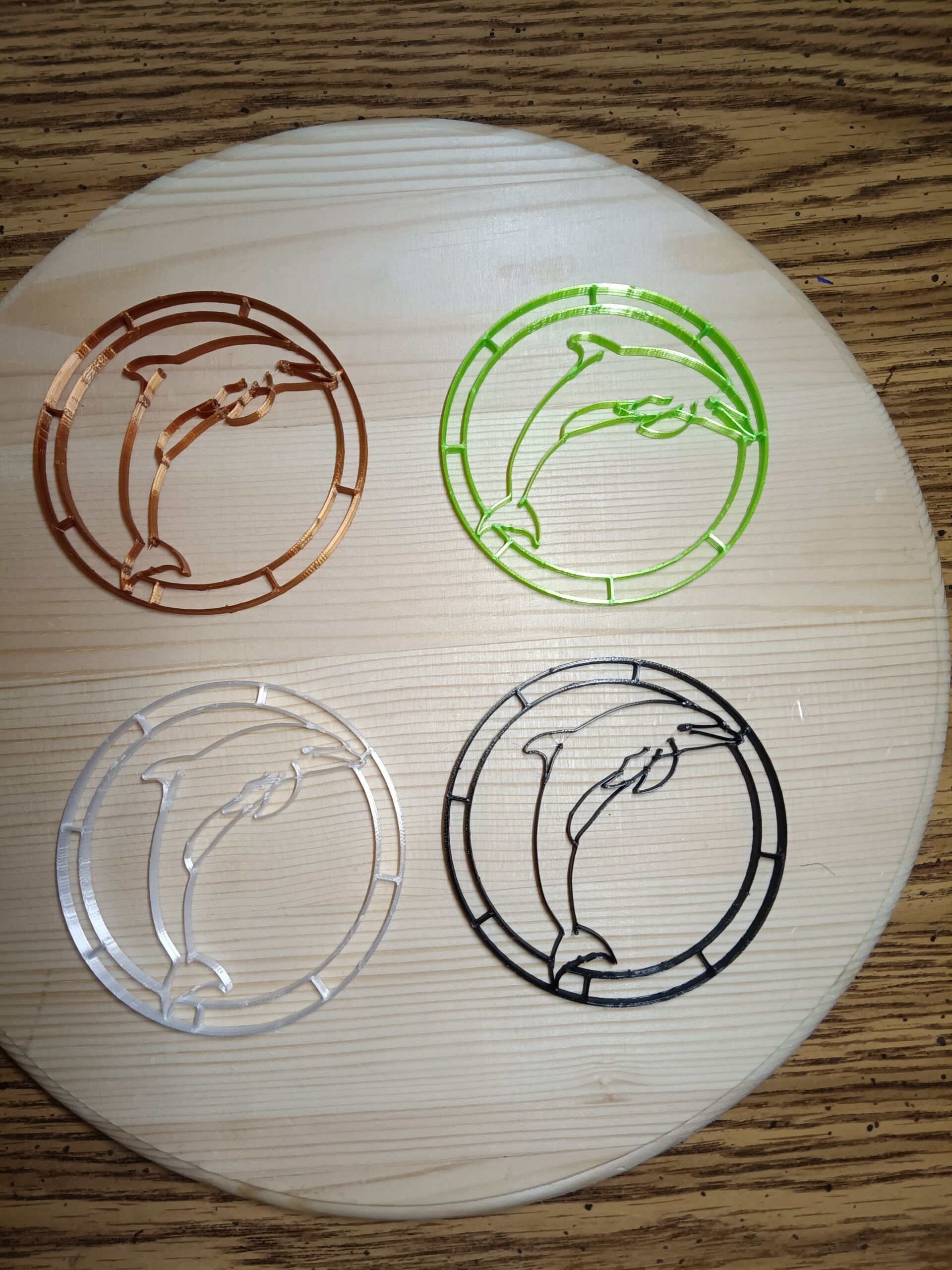Coaster Resin Frame - Dolphin (Set of 4 for one price!)