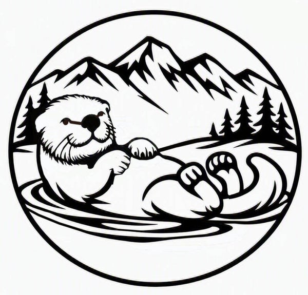 Sun Catcher Resin Frame - Otter - Exclusive Design (Stacy Davis)