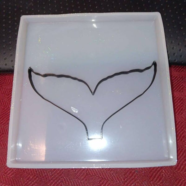 Coaster Resin Frame - Whale Tail (Set of 4 for one price!!)