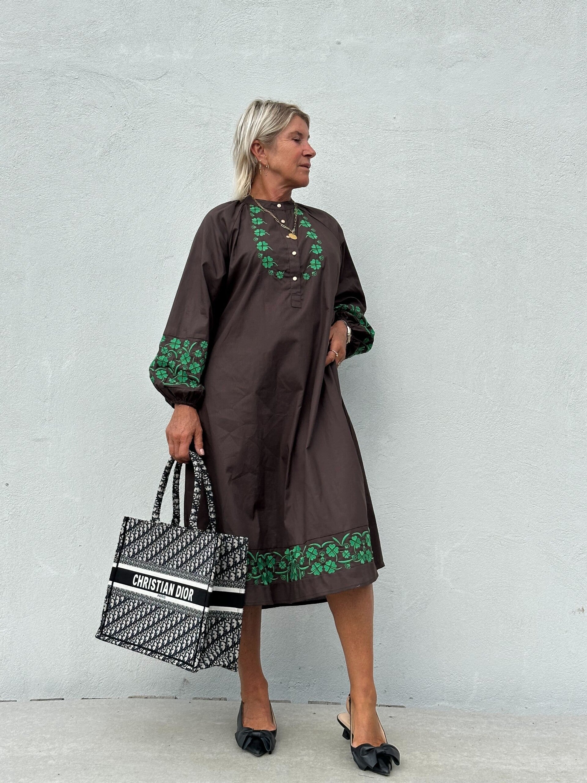 Gaspar Moon Dress Brun