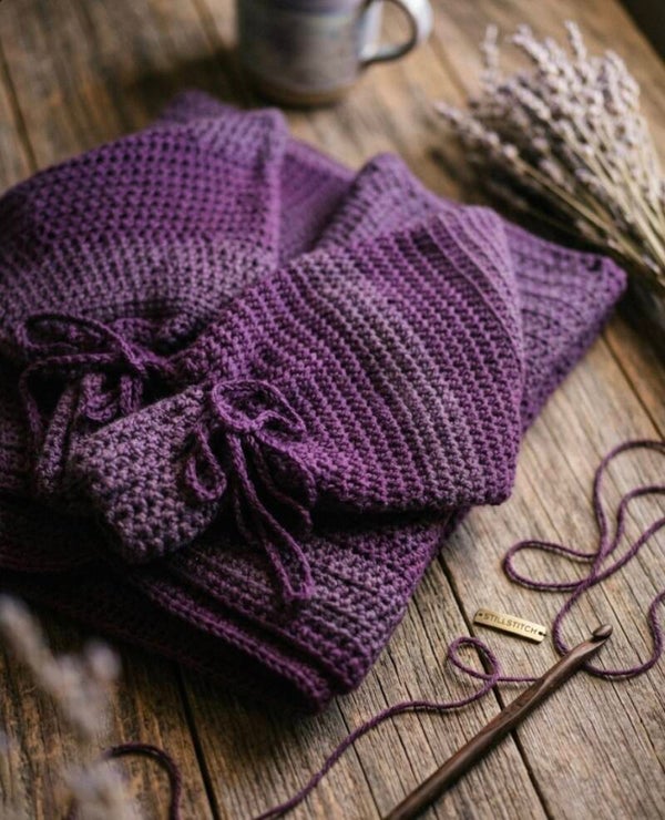 The Grapeseed Amethyst Slouch Sweater