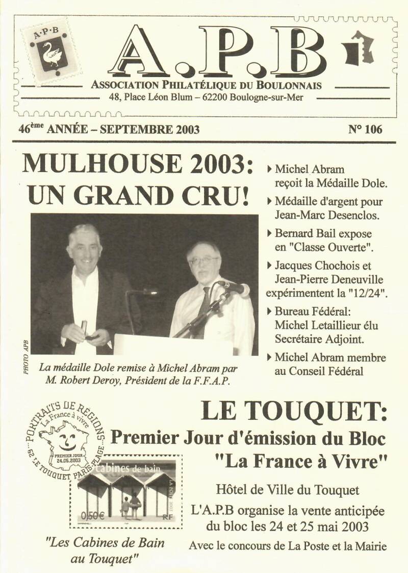 Année 2003 : N° 106