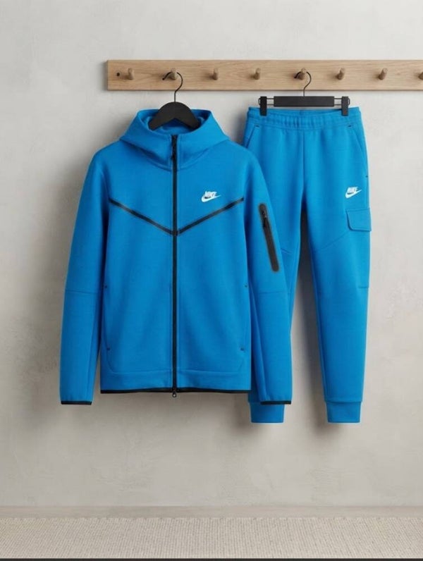 nike tech blauw blauw