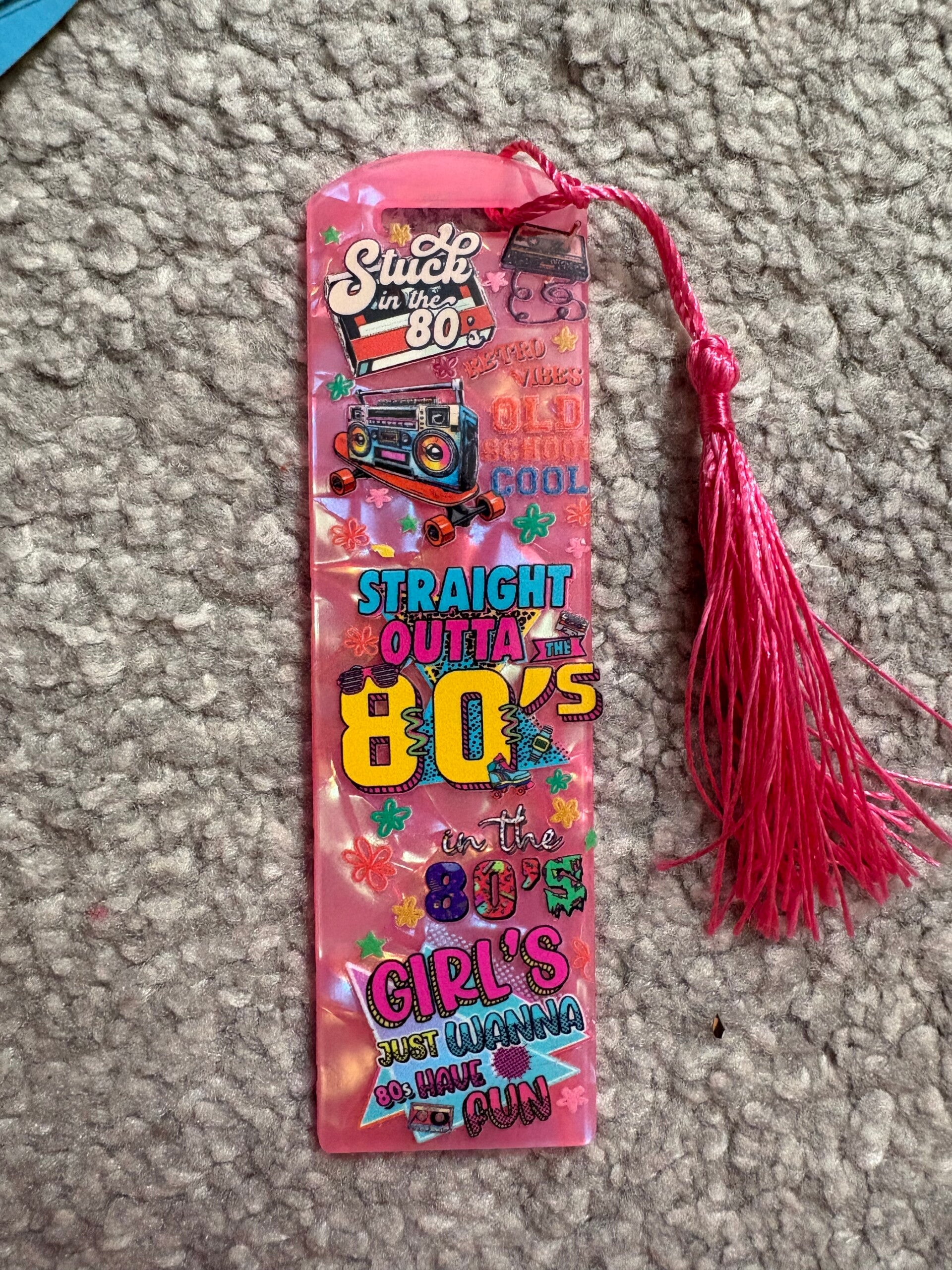80s vibe bookmark