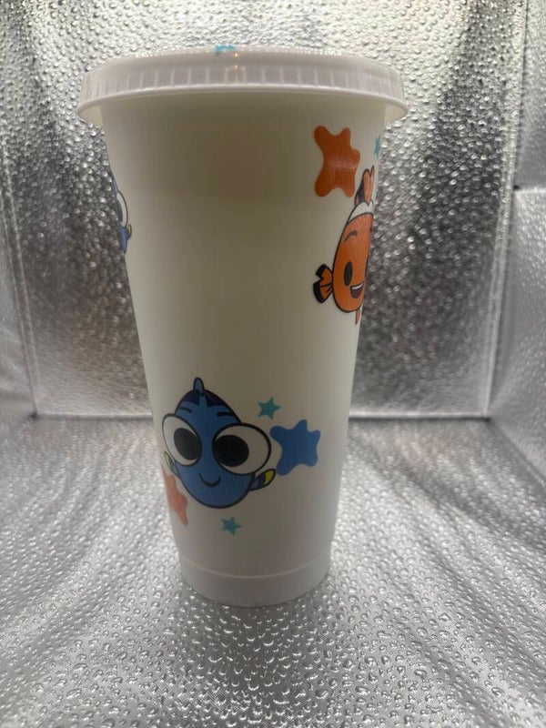 White Single-Walled Tumbler – Finding Nemo Design