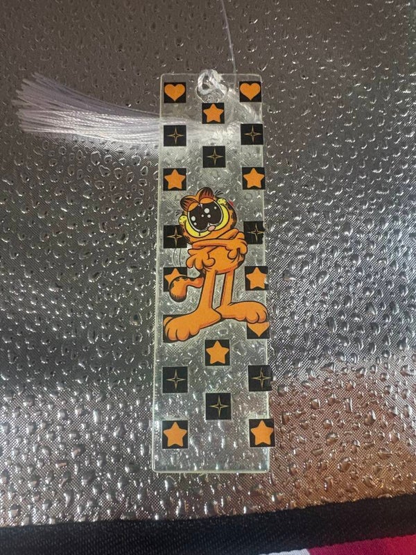 Garfield Bookmark – Big Cute Eyes on Clear Design