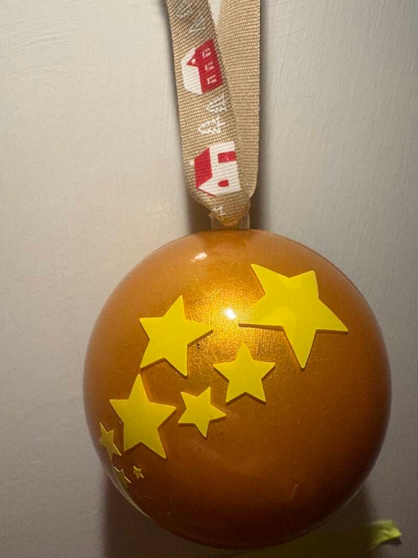 Gold sparkle and shine bauble
