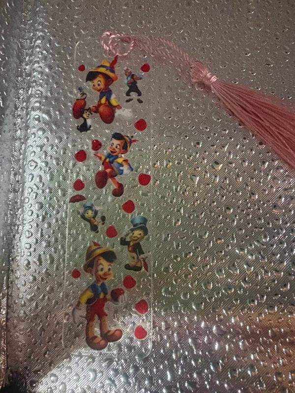 Pinocchio Bookmark – Apples & Cricket Design