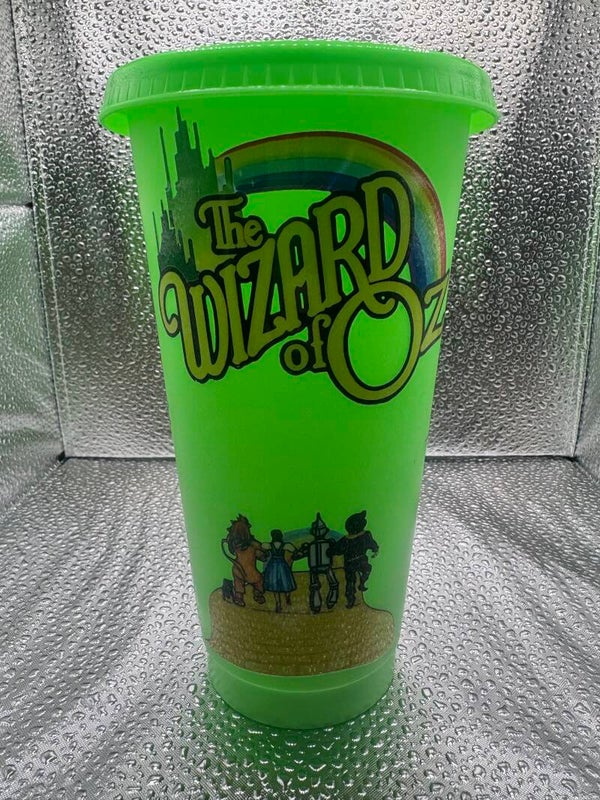 Bright Green Single-Walled Tumbler – Wizard of Oz Design