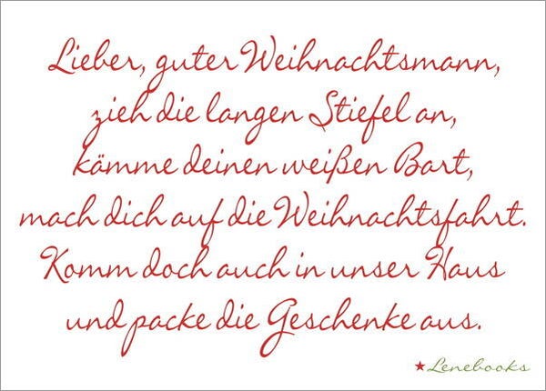 Postkarte WEIHNACHTSMANN