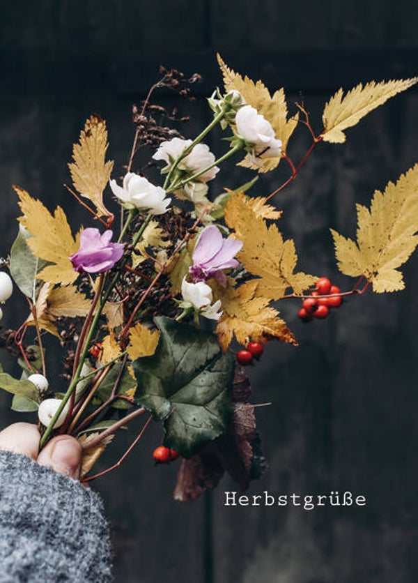 Postkarte HERBSTGRÜSSE