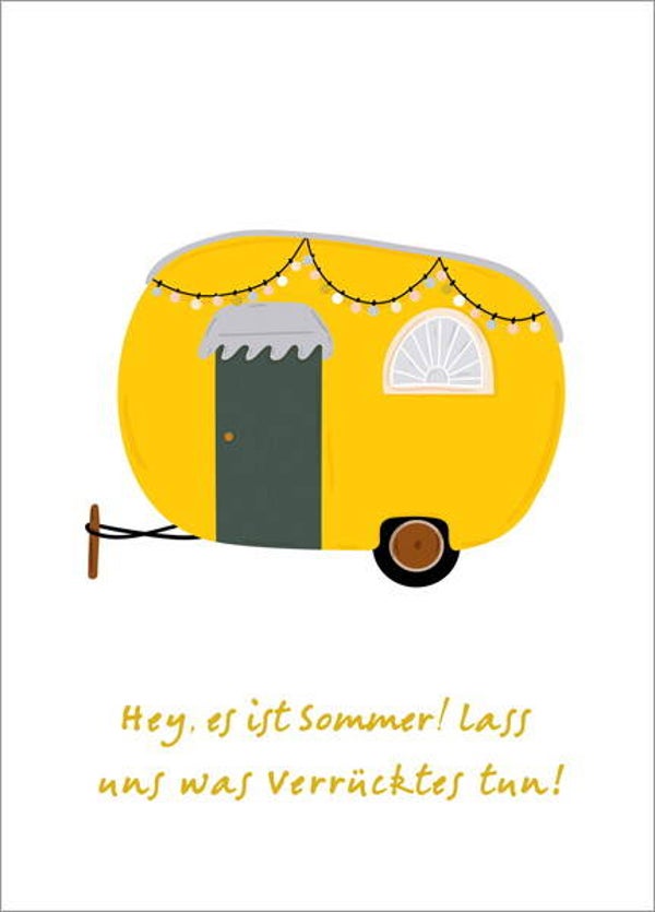 Postkarte VERRÜCKTER SOMMER