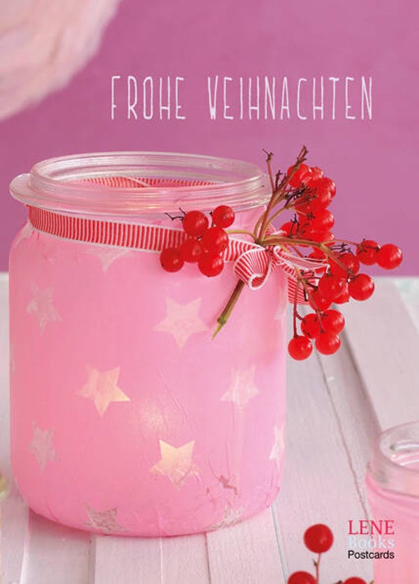 Postkarte KERZENGLÄSER