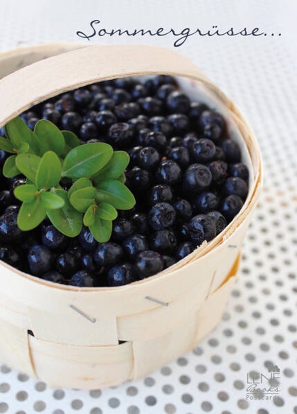 Postkarte BLAUBEEREN