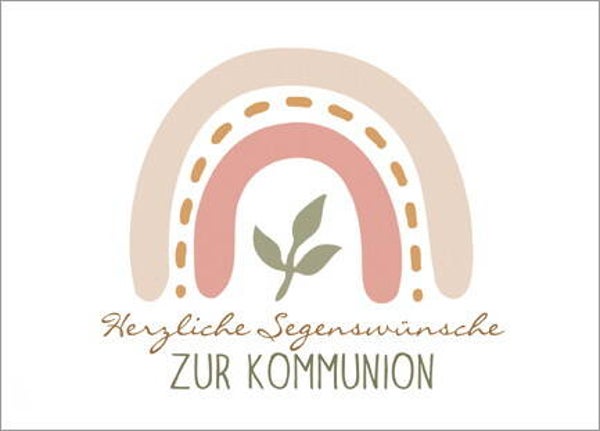Postkarte ZUR KOMMUNION