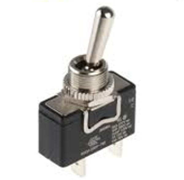 Toggle switch, oven panel mount