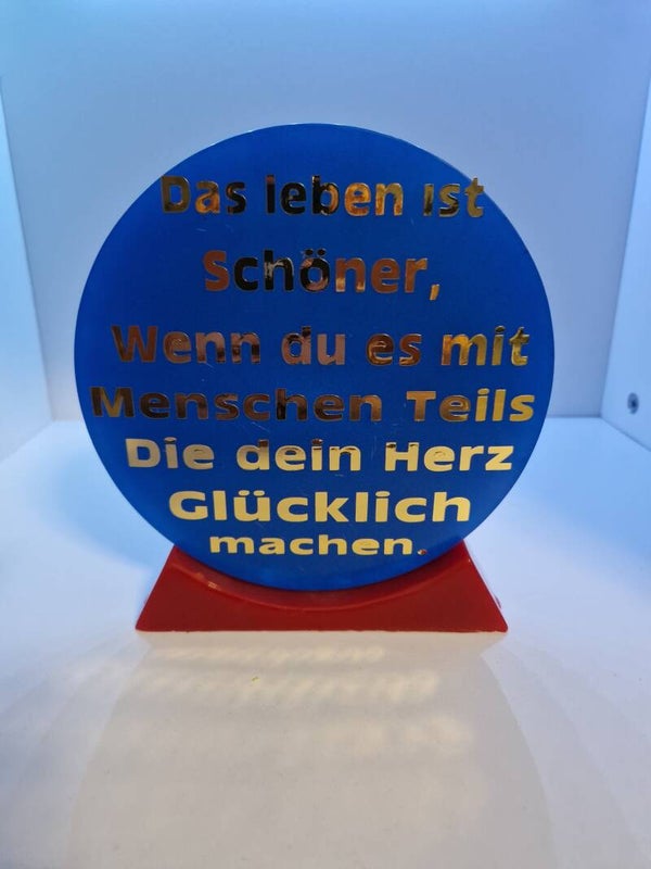 Rund Aufsteller Freundschaft Variante 7 Transparent
