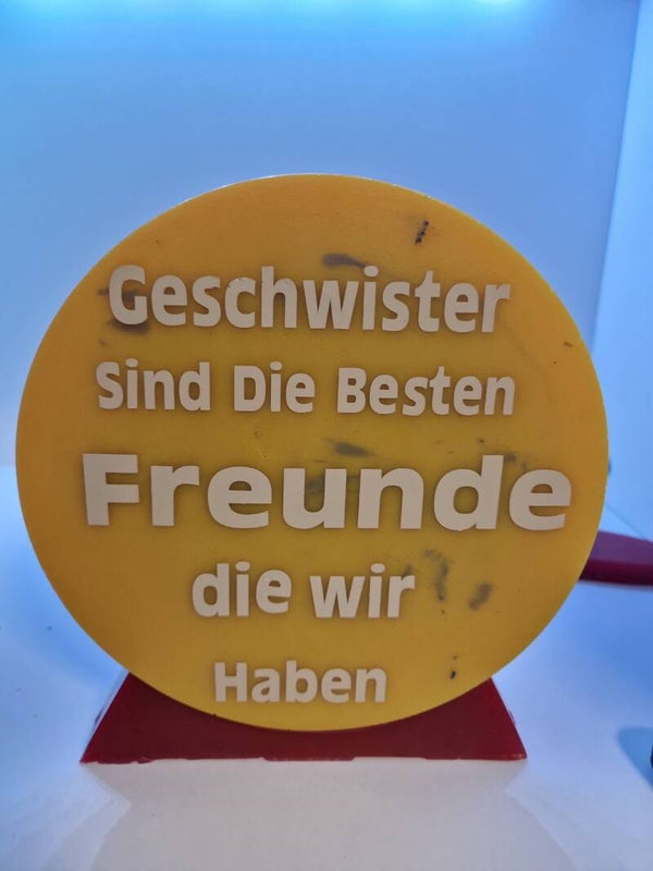 Rund Aufsteller Geschwister  Variante 1 Transparent