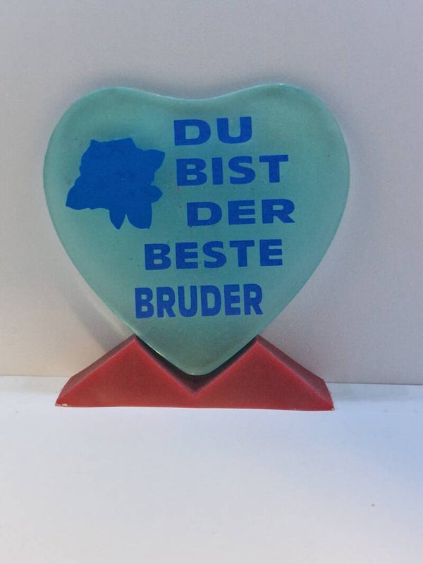 Herz Aufsteller Bruder Variante 1 Transparent