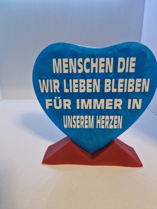 Herz Aufsteller Freundschaft Variante 5 Transparent