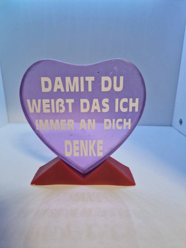 Herz Aufsteller Freundschaft Variante 6 Transparent