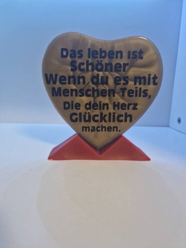 Herz Aufsteller Freundschaft Variante 7 Vollfarben