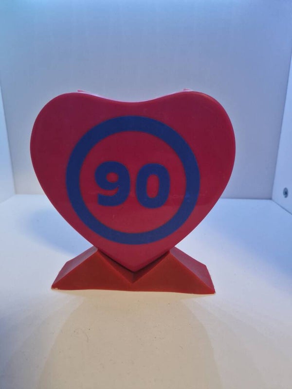 Mieten Herz Aufsteller Geburtsjahr 90 Variante 1 Metallic Farben