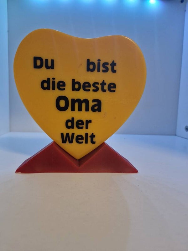 Herz Aufsteller Oma Variante 10 Vollfarben