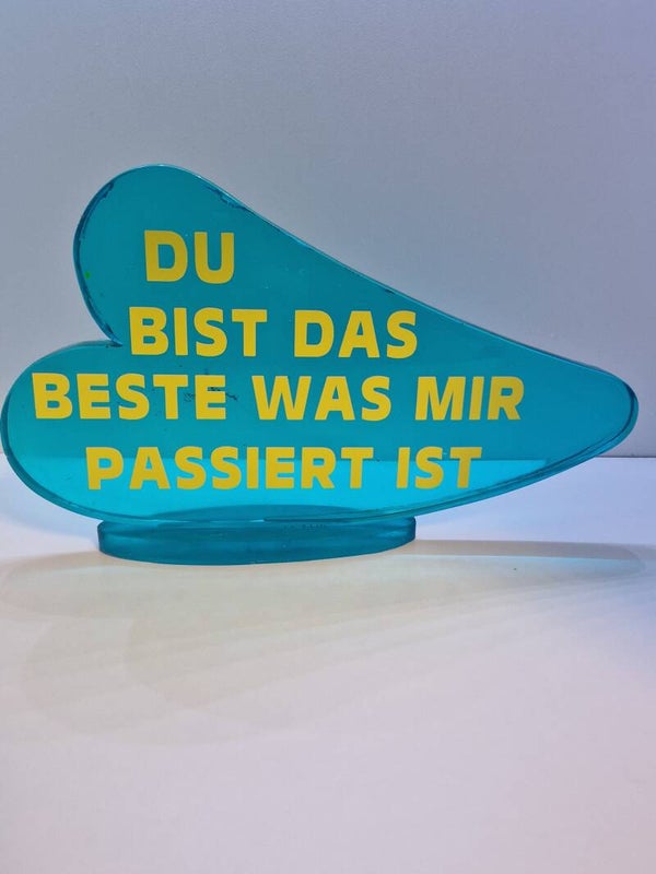 Liegendes Herz Aufsteller Variante 1 Vollfarben