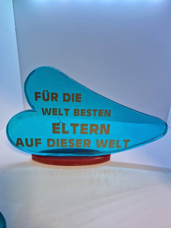 Liegendes Herz Aufsteller Variante 12 Transparent