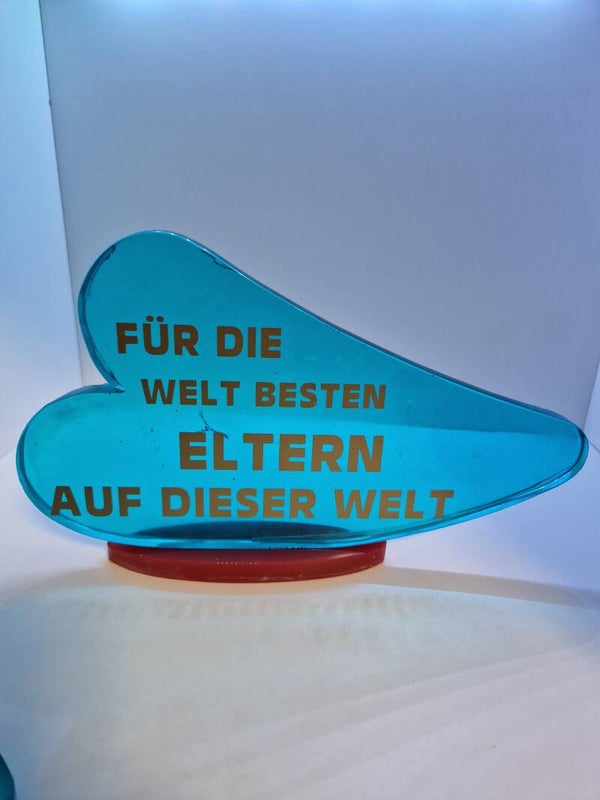 Liegendes Herz Aufsteller Variante 12  Metallic Farben
