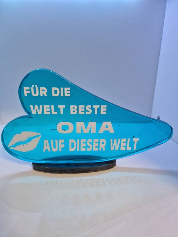 Liegendes Herz Aufsteller Variante 16 Transparent