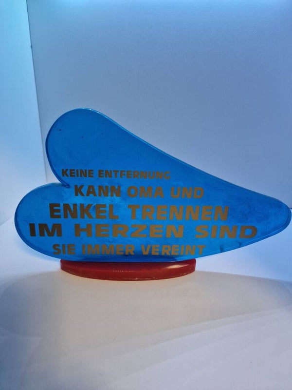 Liegendes Herz Aufsteller Variante 5 Vollfarben